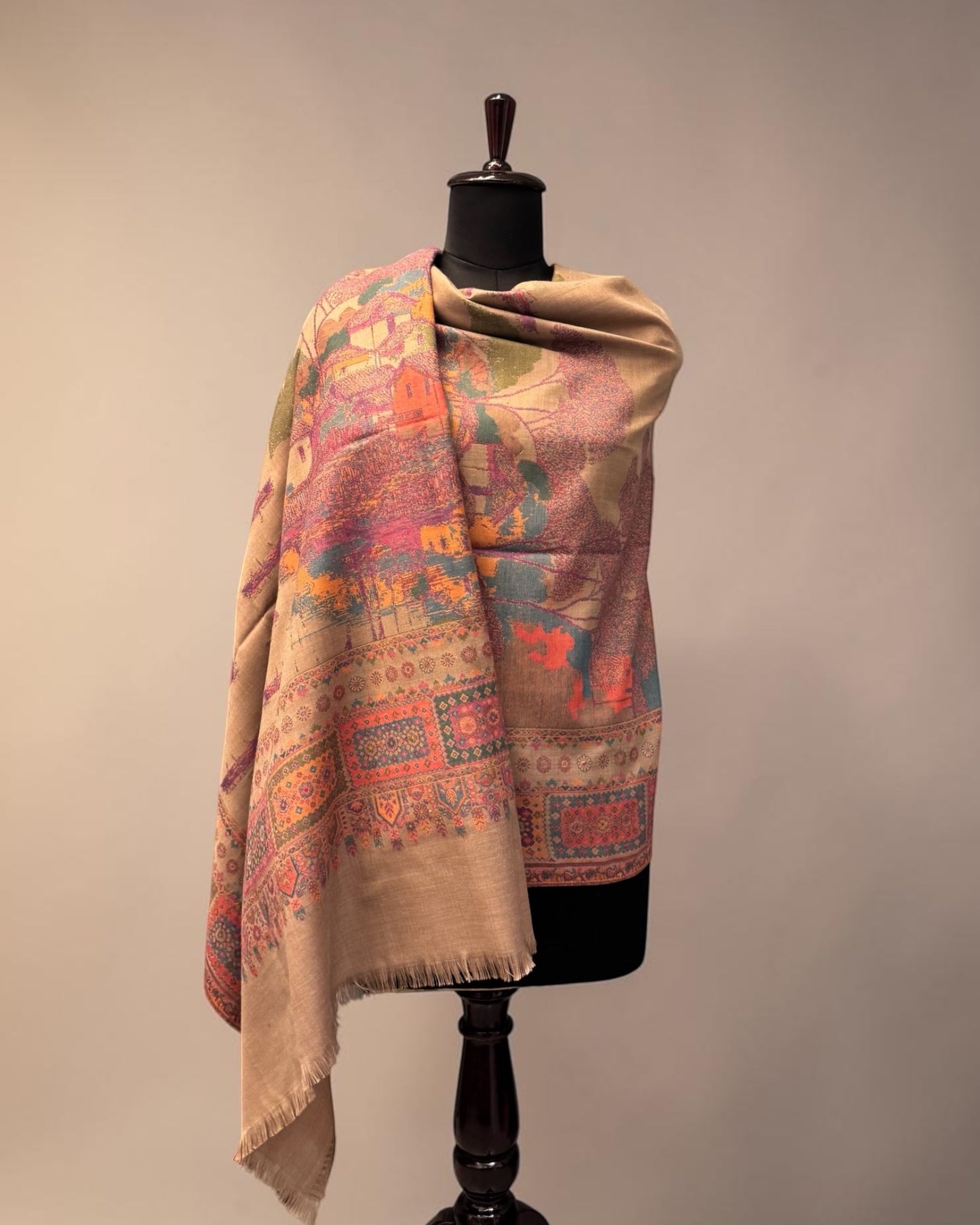 Woven Menagerie Kani Shawl
