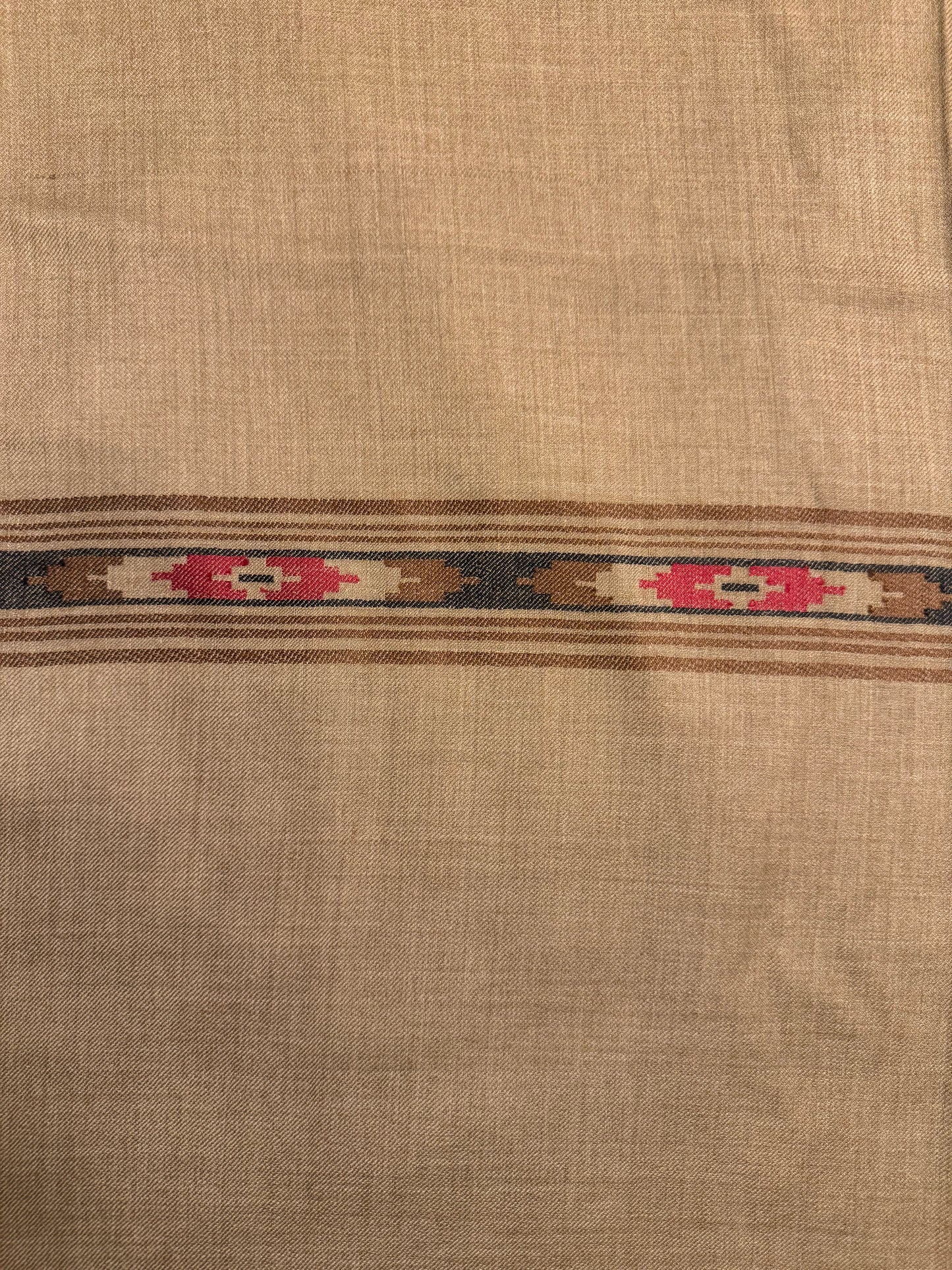 Brown Wool Loi Shawl