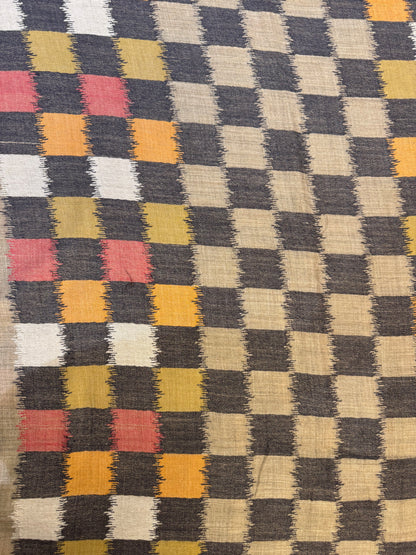 Colourblock Check Stole