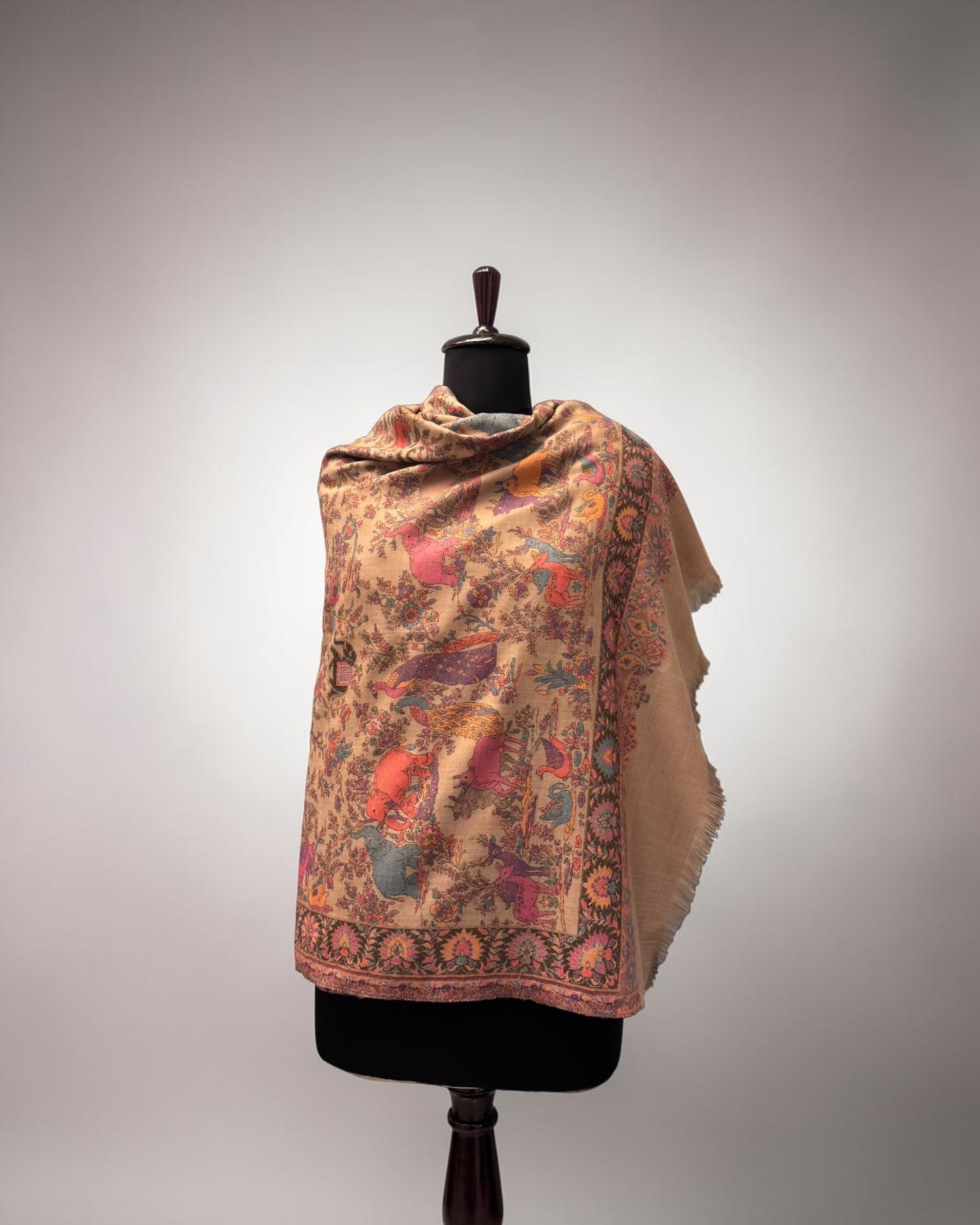 Woven Menagerie Kani Shawl