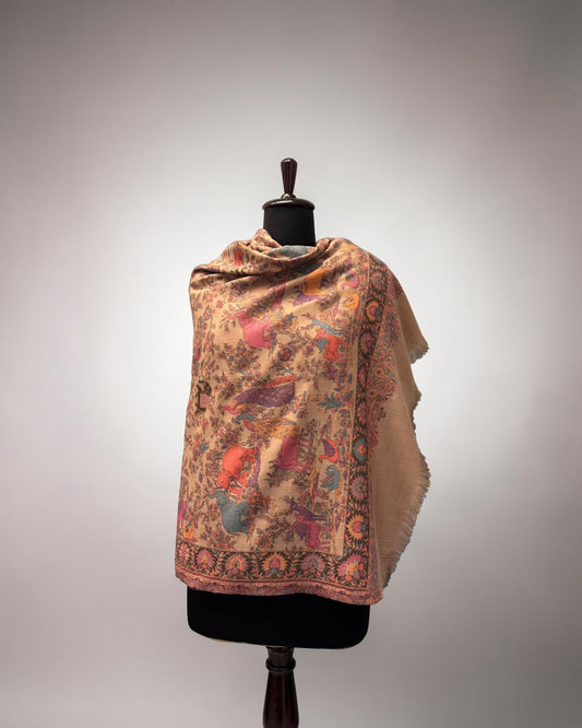 Woven Menagerie Kani Shawl
